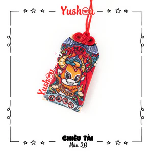 Túi Phước Yushou Tài Vận Sửu - Kiểu Omamori Nhật, Có sẵn, Quà tặng ý nghĩa.