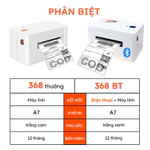 Máy In Nhiệt Khổ A7 AIYIN 368BT Kết Nối Bluetooth, Máy In Đơn Hàng TMĐT Trên Điện Thoại Máy Tính, In Mã Vận Đơn — ảnh 2