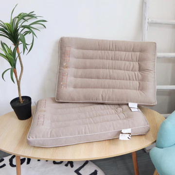 [Dành cho người đau vai gáy] Gối massage, gối nằm thấp màu nâu, gối đầu mới nhất, gối mát - xa