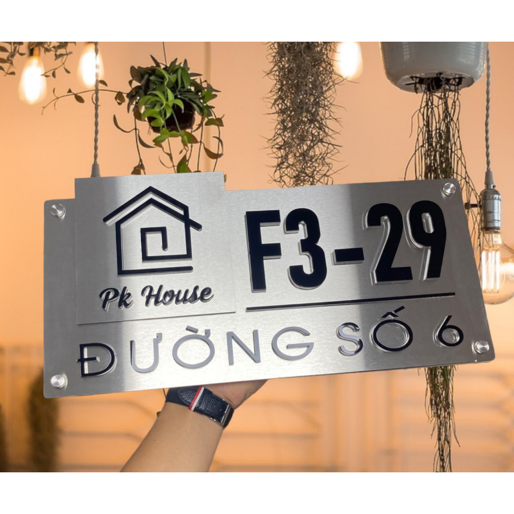 Biển số nhà. Bảng số nhà. Đặt hàng theo yêu cầu. BSN-18