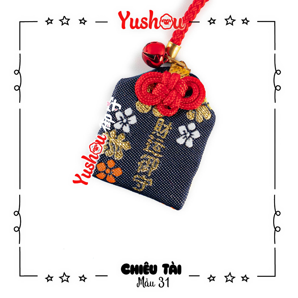 Túi Phước Yushou Tài Vận Mẫu 31 - Kiểu Omamori Nhật, Có sẵn, Quà tặng ý nghĩa.
