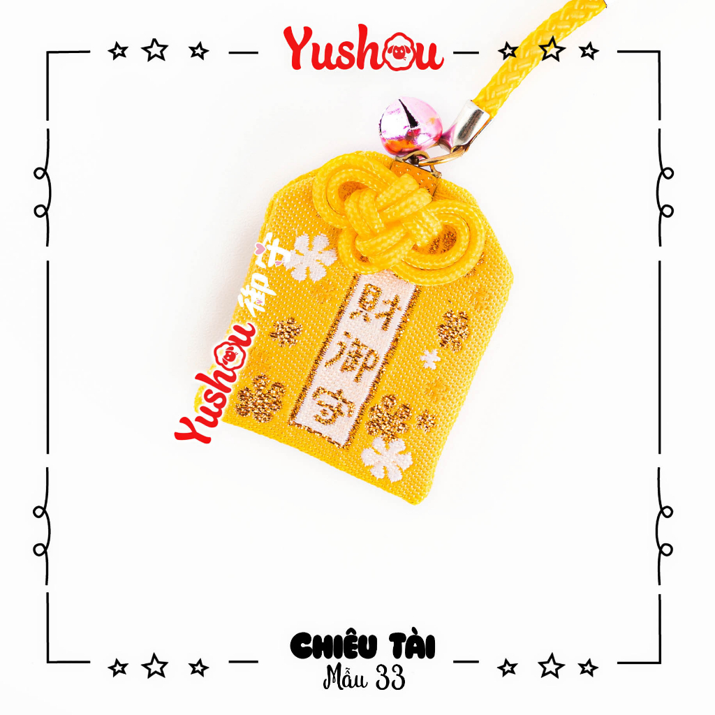 Túi Phước Yushou Tài Vận Mẫu 33 - Kiểu Omamori Nhật, Có sẵn, Quà tặng ý nghĩa.