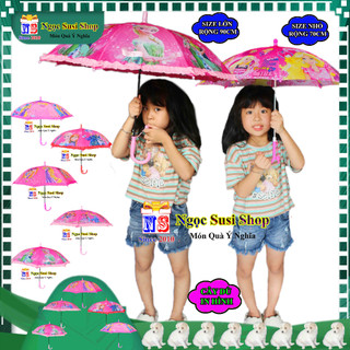 CÂY DÙ CHO BÉ IN HÌNH DÙNG CHE MƯA NẮNG SIÊU DỄ THƯƠNG MUA CHỌN SIZE - Ô DÙ CHO BÉ MẪU MỚI
