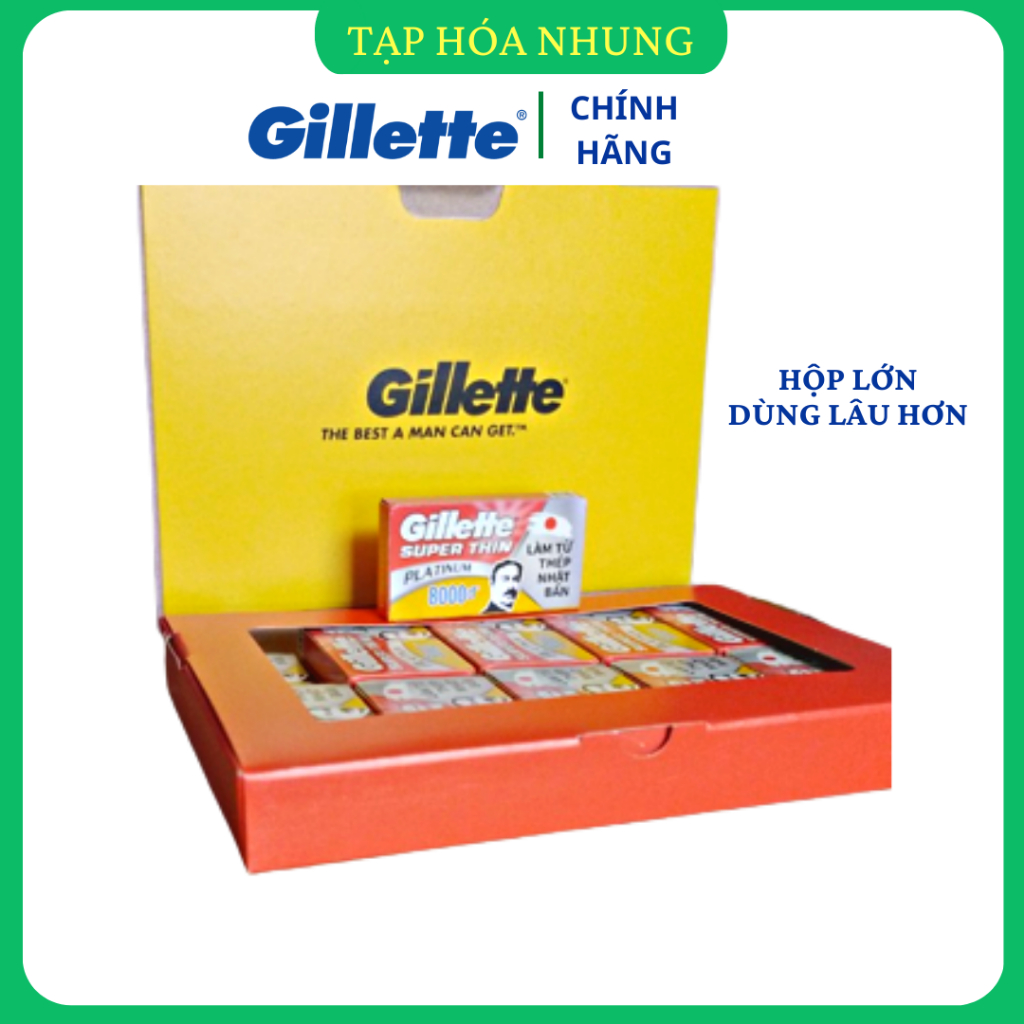 Hộp 100 Lưỡi Lam Gillette Siêu Bén Chính Hãng Shopee Việt Nam