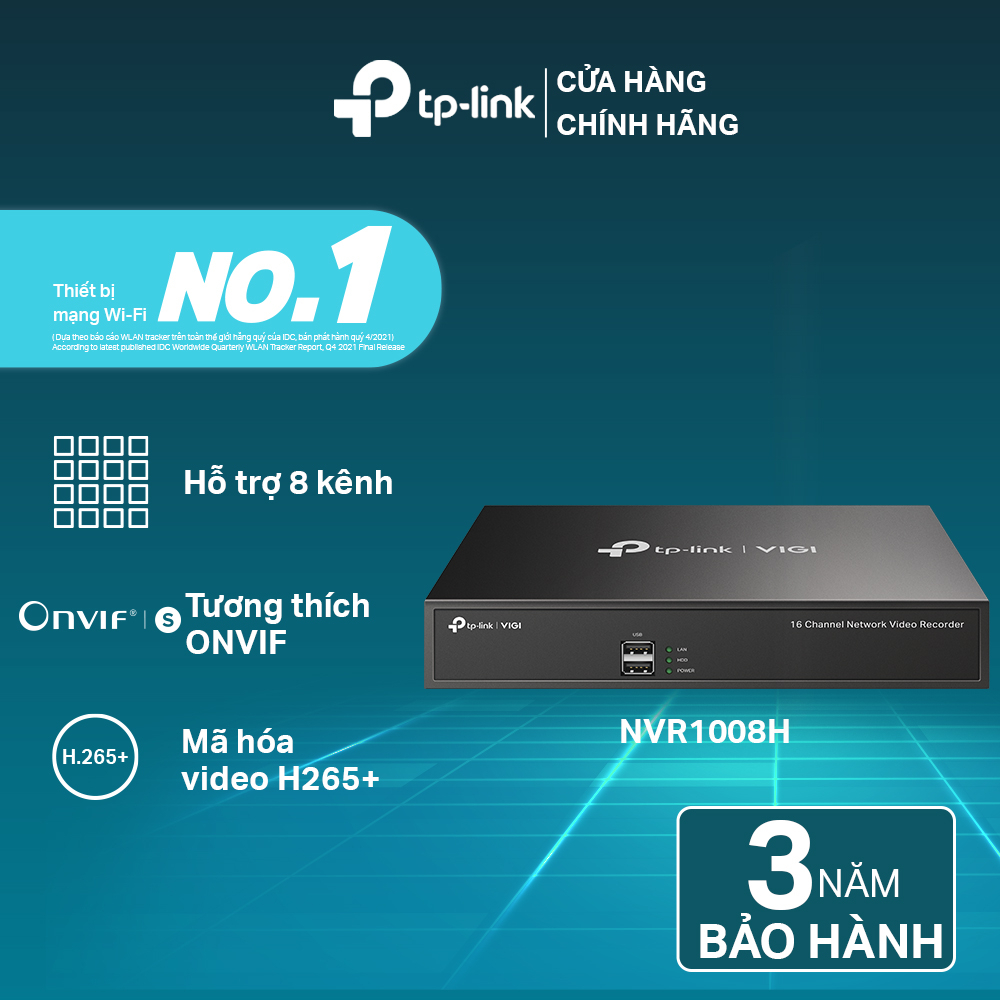 Đầu Ghi Hình TP-Link VIGI NVR1008H 8 Kênh