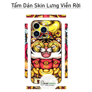 Tấm dán Skin Mặt Sau Mẫu Thần Tài MS13 FULL VIỀN 14 pro max , 13 pro max , 12 pro max , 11 pro max , xs max - FukiShop