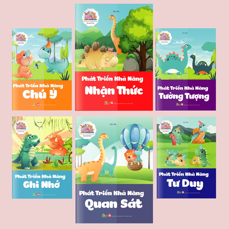 Sách - Khủng Long Tinh Nghịch - Giúp Bé Phát Triển Các Khả Năng Tư Duy,Nhận Thức,Ghi Nhớ (Bộ 6 Cuốn)