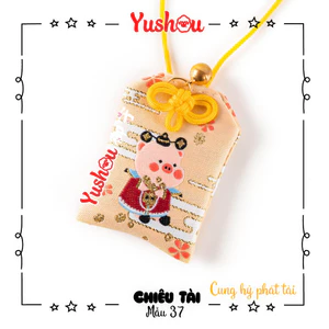 Túi Phước Yushou Cung Hỉ Phát Tài Mẫu 77 - Kiểu Omamori Nhật, Có sẵn, Quà tặng ý nghĩa.