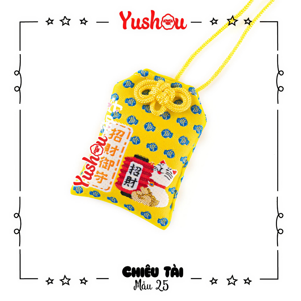 Túi Phước Yushou Tài Vận Mẫu 25 - Kiểu Omamori Nhật, Có sẵn, Quà tặng ý nghĩa.