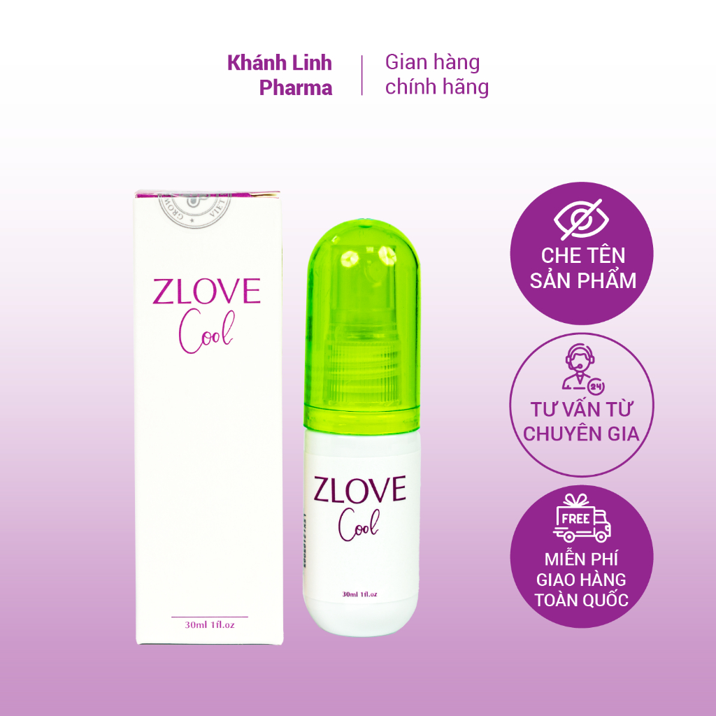 Ảnh ZLVC-Dung Dịch Vệ Sinh Dạng Xịt Zlove Cool 30ml Hàng Chính Hãng Thành Phần Thảo Dược- Không Gây Kích Ứng 2
