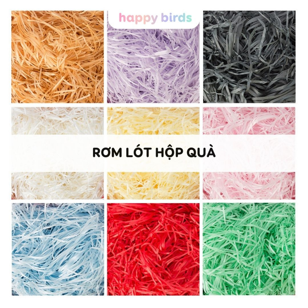 Giấy rơm lót hộp quà 10g giấy rơm kraft cắt sợi vụn trang trí hộp quà ...