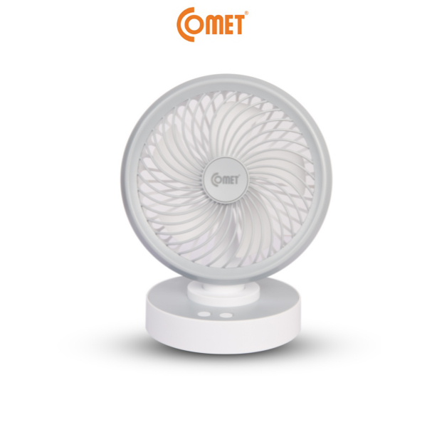 Ảnh Quạt Sạc Tích Điện Để Bàn Đa Năng COMET CRF1506 7W, 4 Cấp Độ Gió, Xoay 90 Độ, Để Bàn Văn Phòng 3