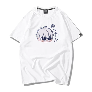 Áo Thun Nữ Tay Lỡ HappyFamily Form Rộng In Hình Gojo Satoru Đáng Yêu Cotton 100 Cao Cấp