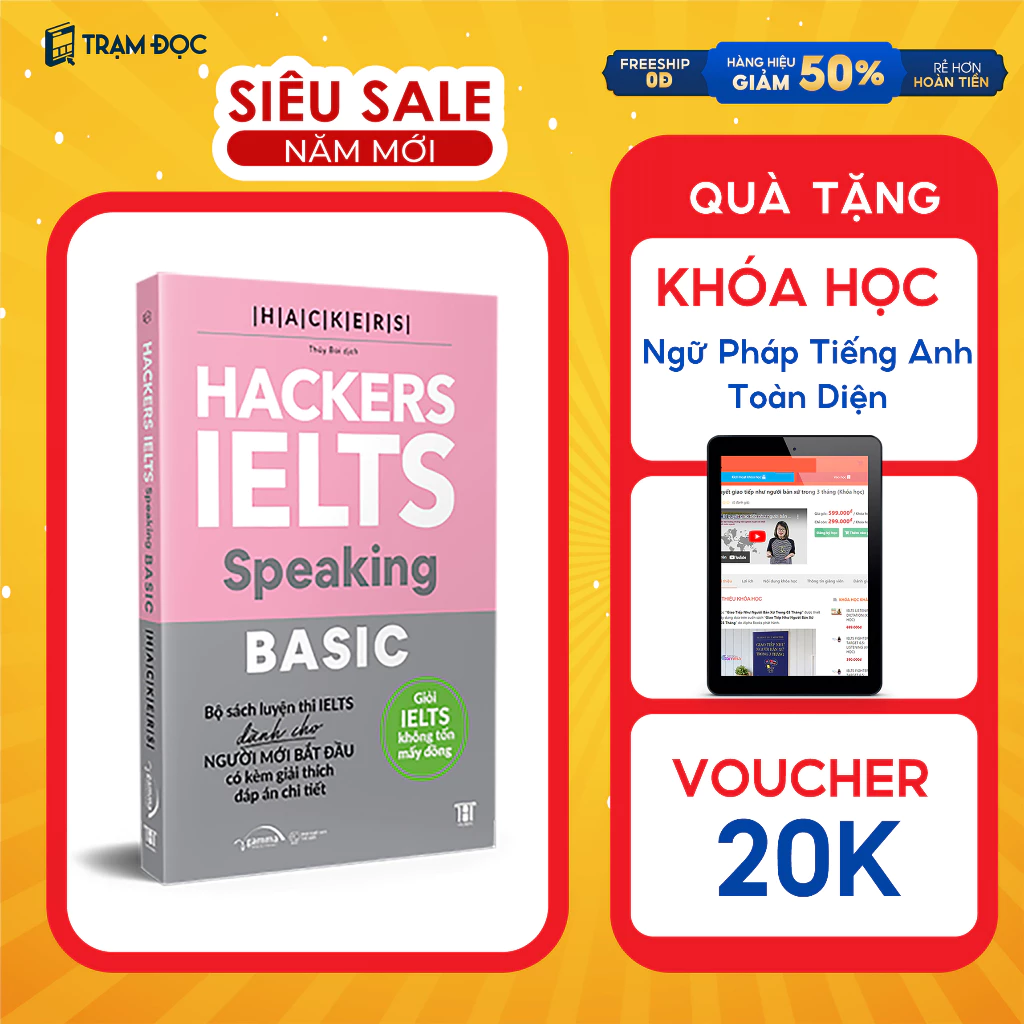 Sách -Hacker Ielts Basic ( Reading + Listening + Writing + Speaking )