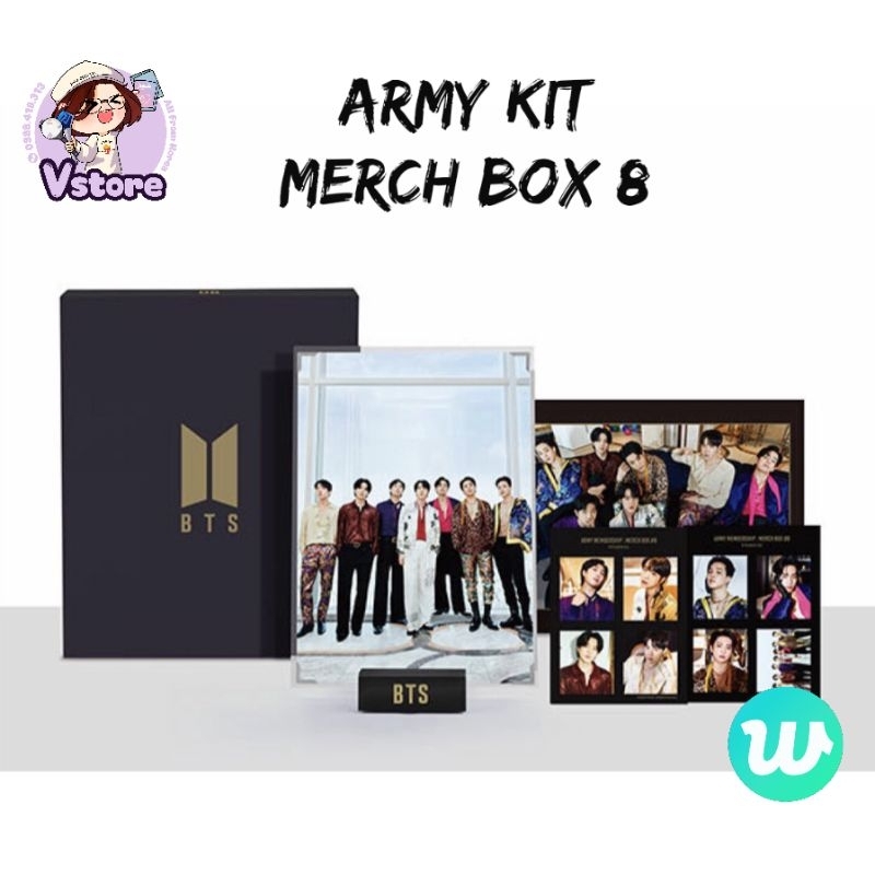 VStore - duyendo97 BTS MERCH BOX 8 - HỘP QUÀ THỨ 8 (ARMY MEMBERSHIP ...