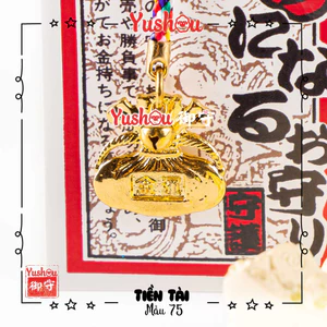 Túi Phước Tài Vận Thẻ Yushou Kim Loại - Kiểu Omamori Nhật, Có sẵn, Quà tặng ý nghĩa.