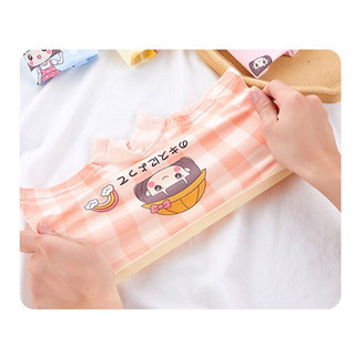[T13 Sale] Quần chip bé gái thun lạnh caro sọc cam, quần lót trẻ em siêu mềm Maruka Fasion cho bé từ 6-35kg