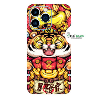 Tấm dán Skin Mặt Sau Mẫu Thần Tài MS13 FULL VIỀN 14 pro max , 13 pro max , 12 pro max , 11 pro max , xs max - FukiShop