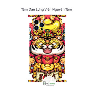 Tấm dán Skin Mặt Sau Mẫu Thần Tài MS13 FULL VIỀN 14 pro max , 13 pro max , 12 pro max , 11 pro max , xs max - FukiShop