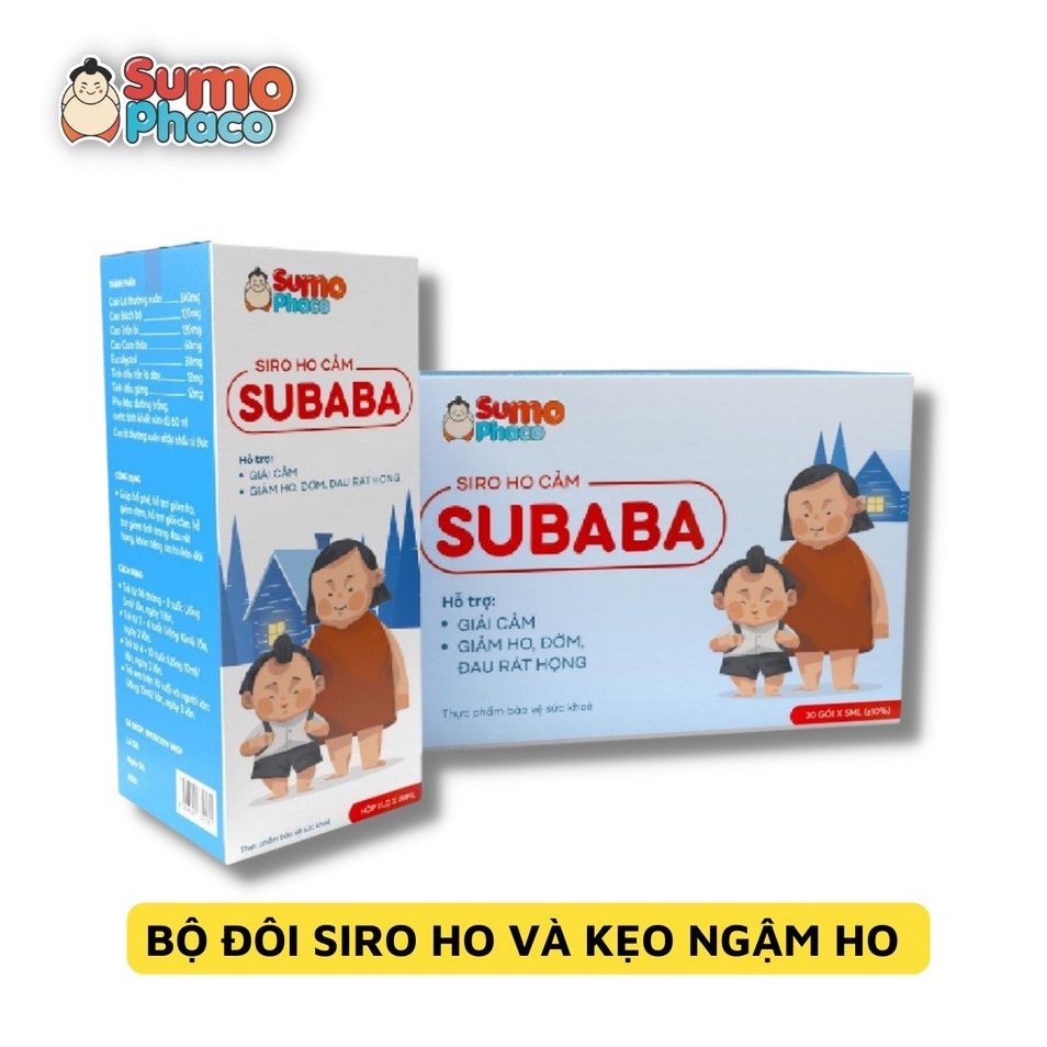 SUBABA Giảm Ho, Bổ Phổi dạng Siro và viên ngậm | Shopee Việt Nam