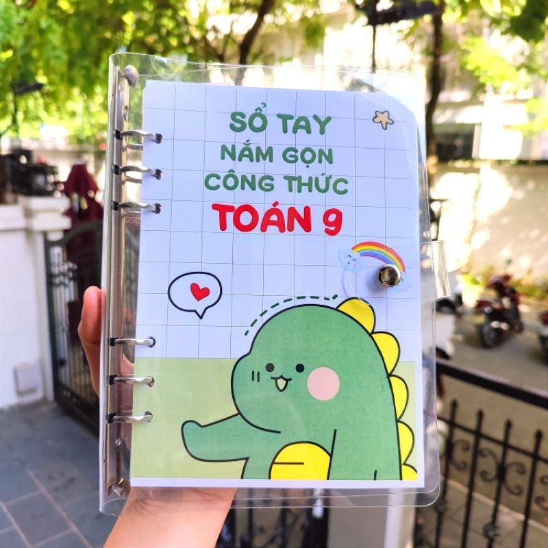 CUỐN TAKENOTE TOÁN 9 A5 còng sắt có trang trí sticker cute ...