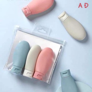 combo sét 3 chai chiết mp dầu gội, sữa tắm đi du lịch công tác tiện dụng