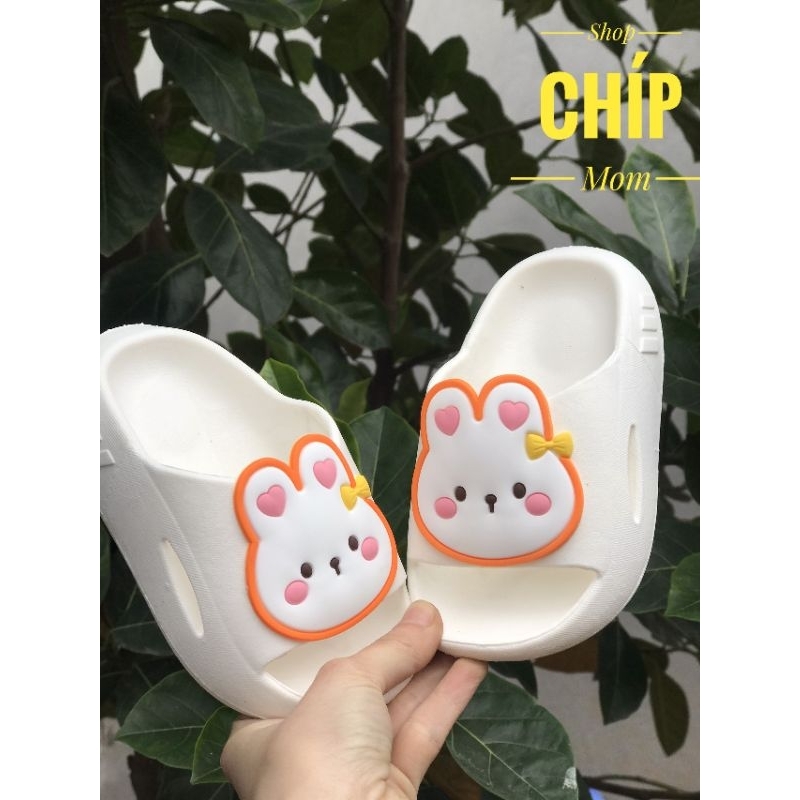 dép cho bé đi mùa hè chống trượt dép lê cho bé gái thỏ dễ thương đúc nguyên khôi êm chân SL001 ( ảnh thật )