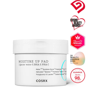 Hộp miếng bông tẩy da chết Cosrx One Step Moisture Up Pad