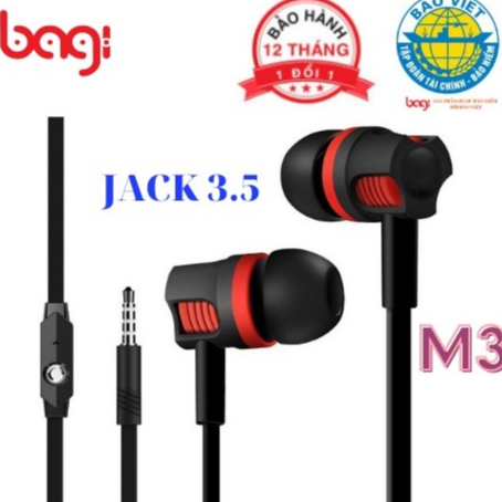 [BAGI] Tai nghe Bagi có dây chất âm nguyên bản SUPER BASS BM-M3 ...