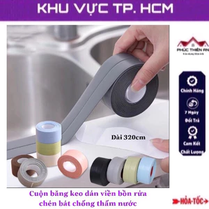 Cuộn băng keo dán viền bồn rửa chén bát, nhà bếp, nhà tắm chống thấm nước