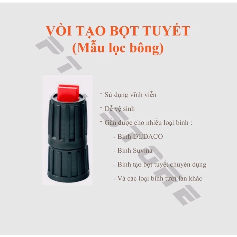 VÒI PHUN BỌT TUYẾT BEARFORCE - GẮN BÌNH CẦM TAY