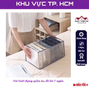 Túi lưới đựng quần áo, đồ lót 7 ngăn - tiện dụng, gọn gàng