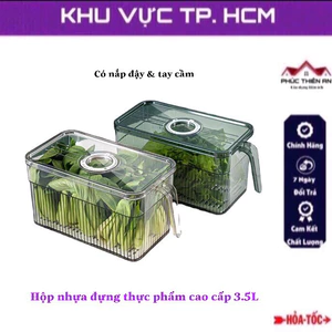 Hộp nhựa đựng thực phẩm cao cấp có tay cầm, kèm chức năng hẹn giờ - tiện dụng, siêu bền