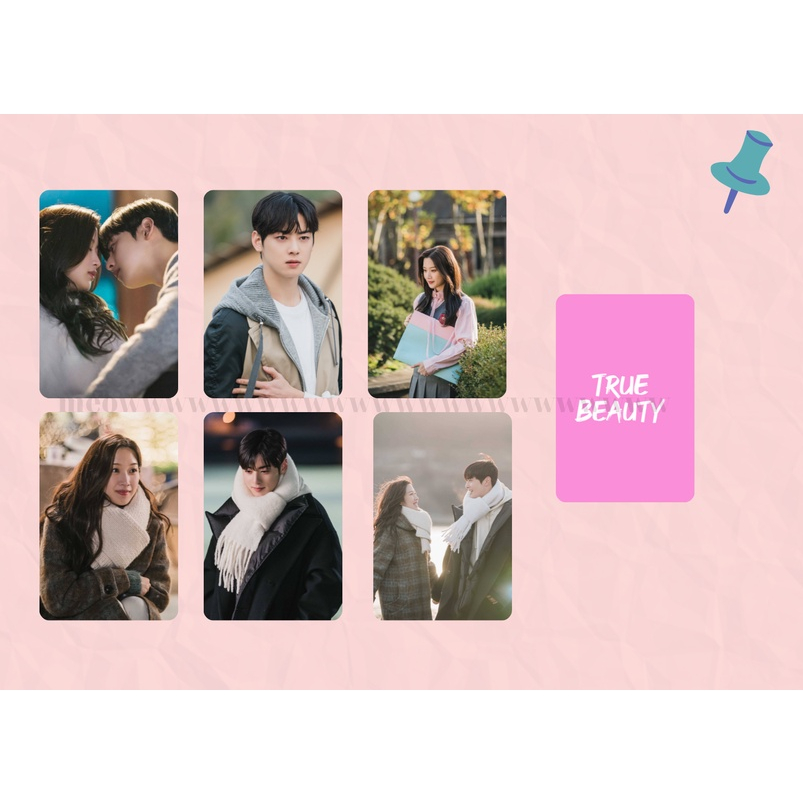 set card bo góc "Vẻ đẹp đích thực" (True beauty)