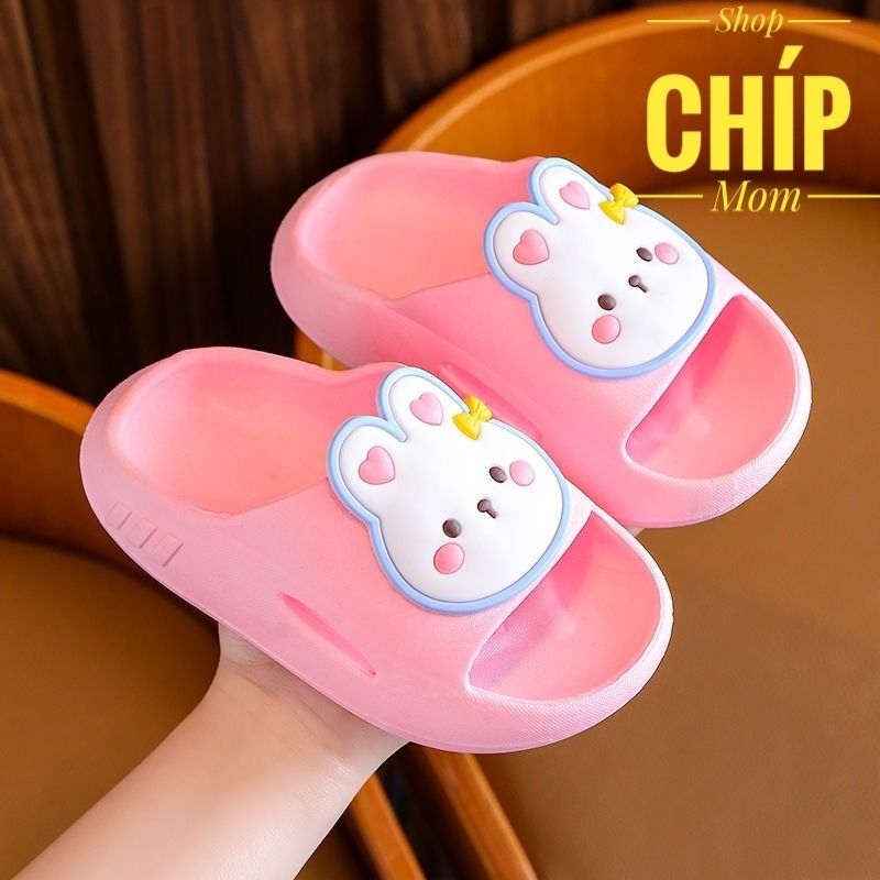 dép cho bé đi mùa hè chống trượt dép lê cho bé gái thỏ dễ thương đúc nguyên khôi êm chân SL001 ( ảnh thật )