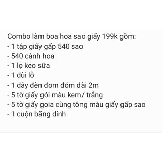 Set nguyên liệu tự làm bó hoa 540 sao giấy QNshop Handmade