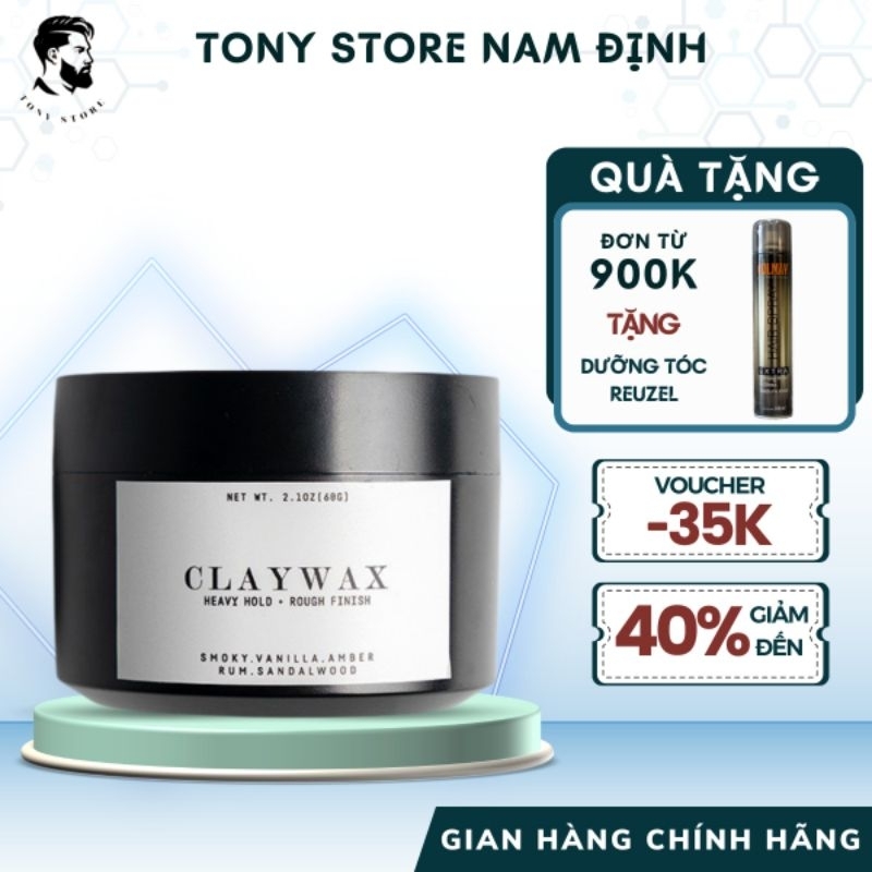 Sáp Vuốt Tóc Tạo Kiểu Claywax 60G - Chính hãng Rusty Lab | Shopee Việt Nam