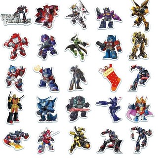Set 10 30 50 miếng dán sticker Transformers dán nón mũ bảo hiểm laptop vali sổ tay đàn guitar điện thoại tủ lạnh xe máy