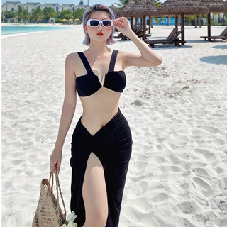 BIKINI 2 MẢNH S3M CHỮ V KÈM KHĂN NHIỀU MÀU SẮC BIKINISTORE