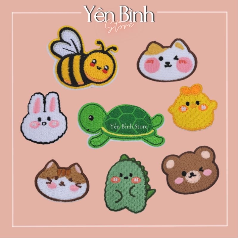 Sticker ủi quần áo hình dán nhiệt Động vật hoạt hình | Shopee Việt Nam