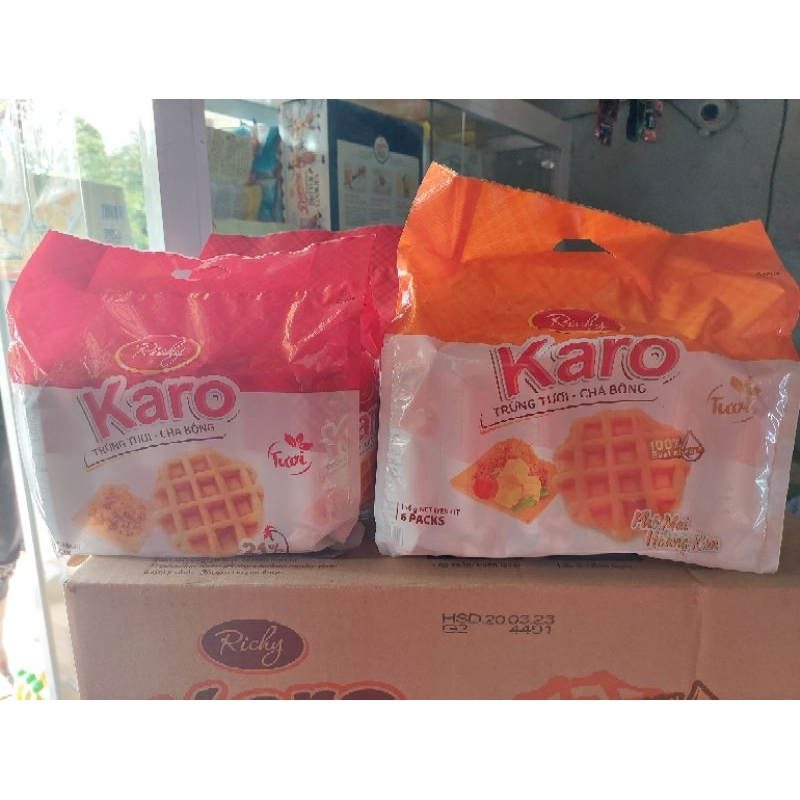 Bánh KARO trứng tươi vị phô mai chà bông 156g | Shopee Việt Nam