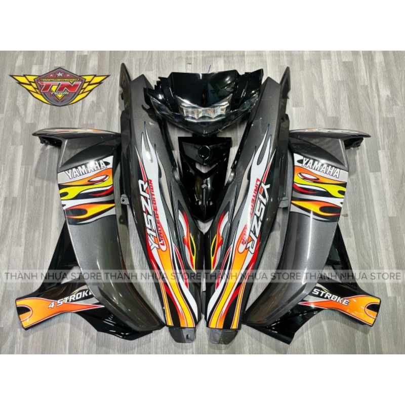 Dàn áo sirius xám ghi đen tem Lửa Y15ZR (Xem mô tả)