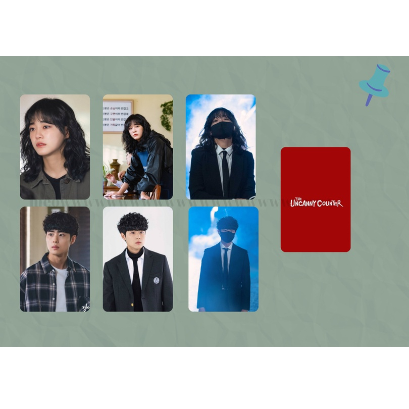 set card " Nghệ thuật săn quỷ và nấu mì " ( The Uncanny Counter ) Jo Byung-gyu, Kim Se-jeong
