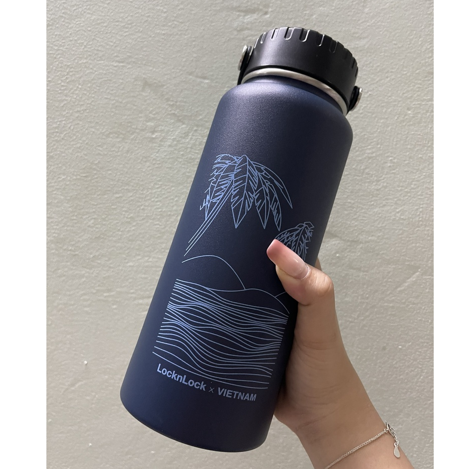 Bình giữ nhiệt LocknLock Riga Tumbler 897ml LHC4160 10 màu có khay lưới ...