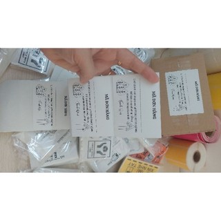 Sét 50 Tem ghi mã vận đơn có sẵn keo kích thước 8x6cm cho gói hàng nhỏ