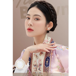 Kính áp tròng VIVIMOON lens cận nâu tự nhiên cho mắt thở Huế Brown 6 tháng