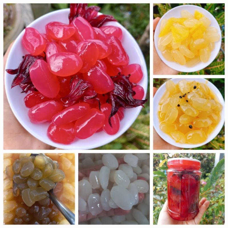 500g Đác rim nhiều vị, rim hoa atiso, khóm, chanh dây, đường phèn ...