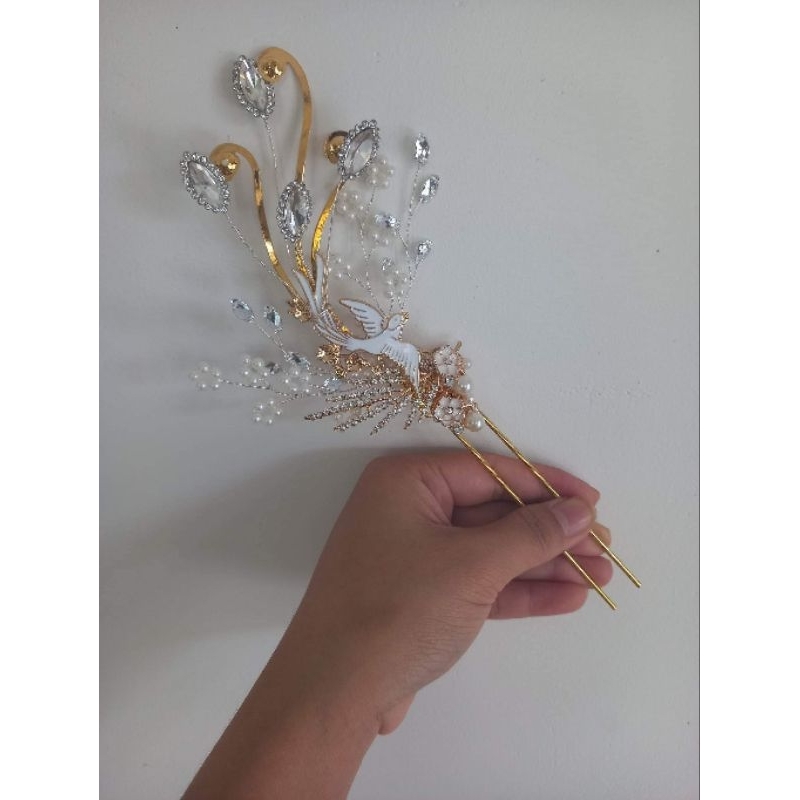 Tổng hợp các mẫu trâm cài tóc cô dâu hàng thủ công nhiều mẫu, Phụ kiện cài tóc cô dâu, phụ kiện cưới