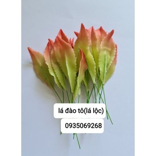 Lá đào xanh(50 lá)