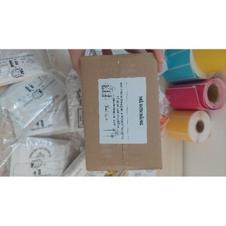Sét 50 Tem ghi mã vận đơn có sẵn keo kích thước 8x6cm cho gói hàng nhỏ